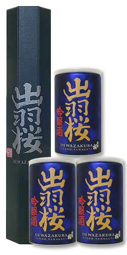 出羽桜(でわざくら) 吟醸缶 180ml 3本セット