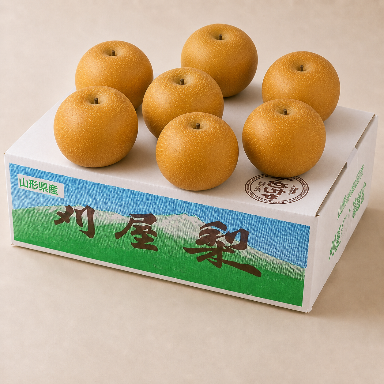 刈屋梨 あきづき 約3kg・7玉の一例