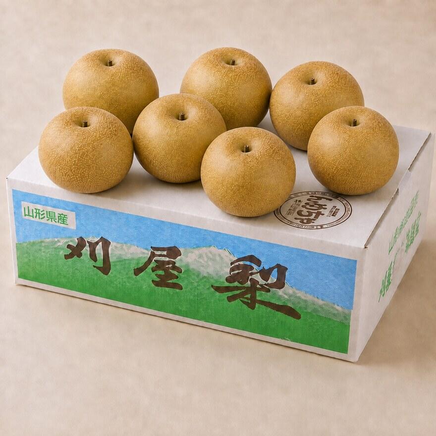 刈屋梨 豊水 約3kg・7玉の一例
